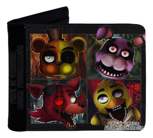 Billetera Cartera Cuero Sintético Five Nights At Freddy's 02