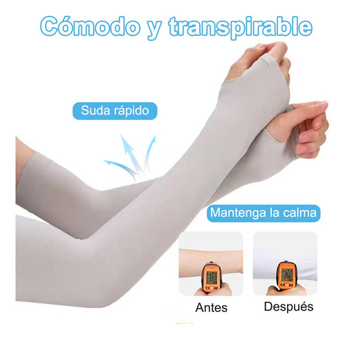 Mangas Protectoras Compresión Brazo Protección Solar Uv 6pcs Negro Gris Blanco
