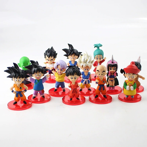 Kit 13 Action Figure Dragon Ball Z Collectible Goku Vegeta