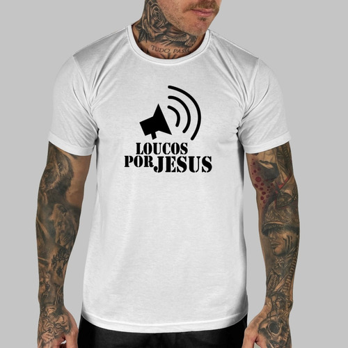 Camiseta Masculina Personalizada Louco Por Jesus