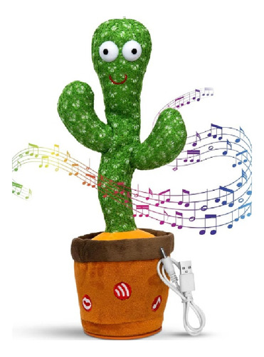 Cactus Bailarin Tuna Baila Música Canciones Repite Voces Usb