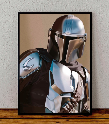 Cuadro 33x48 Poster Enmarcado The Mandalorian Serie Disney 3