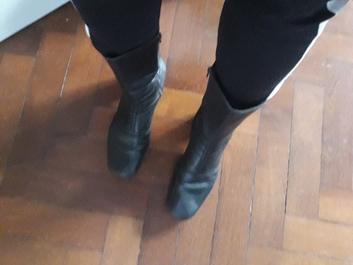 Botas Mujer N°38 Febo Muy Buen Estado Media Caña