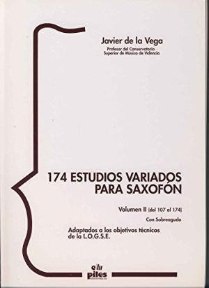 174 Estudios Variados Para Saxofon Ii - De La Vega, Javier