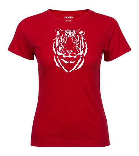 Polera Mujer Estampada Tigre