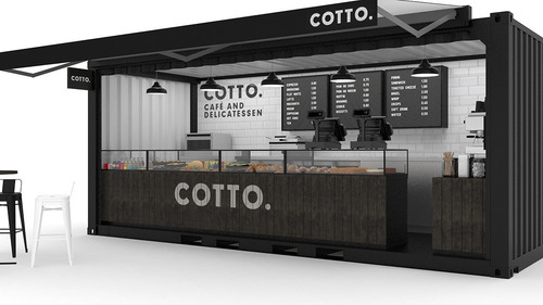 Café Container Container Bar Modular Construcción Modular