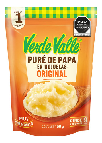 Puré De Papa Verde Valle 160g