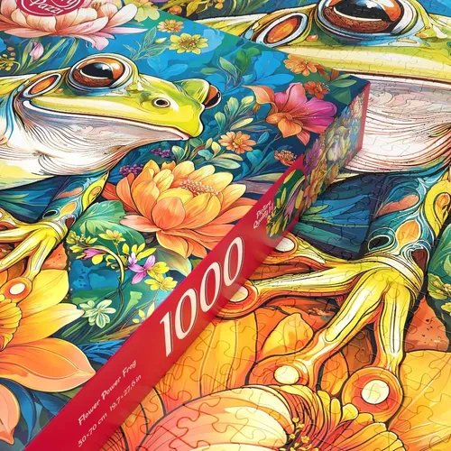 Quebra Cabeça [21411] Flower Power Frog - 1000 Peças