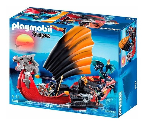 Playmobil Barco De La Batalla Del Dragon 5481