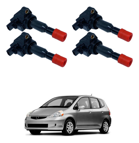 Kit Bobina Ignição Honda Fit 1.5 16v 2003 A 2008 30520pwc003