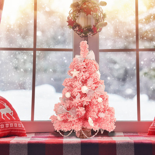 Abalorio Navideño De Pvc Flocado, Diseño De Árbol De Navidad