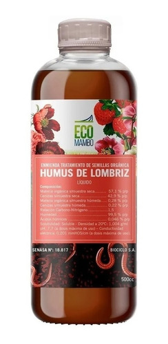 Humus De Lombriz Liquido 500cc Ecomambo