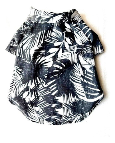 Camisa Hawaiana Perro Microfibra