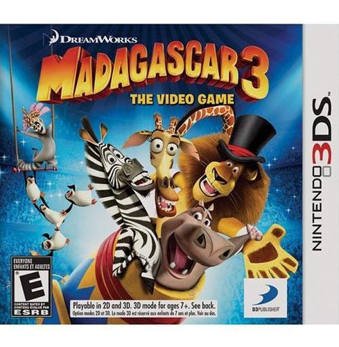 Jogo Madagascar 3: The Video Game 3ds Usado Mídia Física