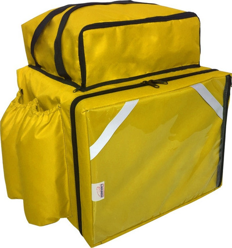 Imagem 3 de 4 de Bolsa Mochila Delivery Bag Pizza 35cm Isopor E Bolso Térmico