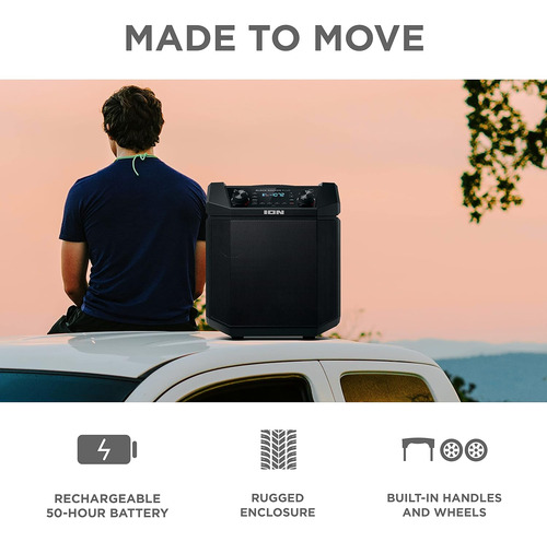 Altavoz Audio Tailgater Smart Bluetooth, Recargable, De 50