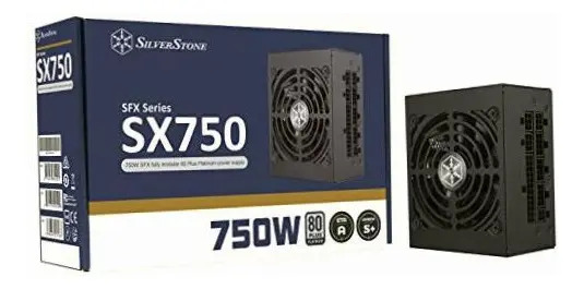 Silverstone SFX SX750 Platinum Fuente de Poder 750W Modular Certificada