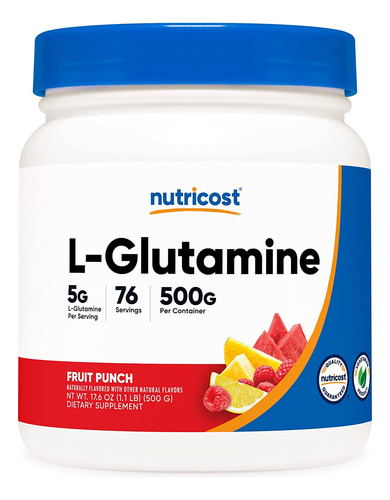 Suplemento L-glutamina En Polvo 17.6 Oz - g a $328