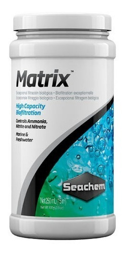 Imagen 1 de 1 de Seachem Matrix 250ml Material Filtrante Biológico Acuario