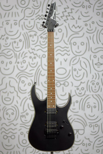Guitarra Ibanez Rg Standard Rg420ex Bkf Com Ponte Edge Zero Floyd Rose Black Flat Acabamento Satin Fosco