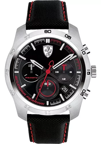 Ferrari Primato Cronógrafo Negro Y Rojo Reloj De Hombre | Cuotas sin ...