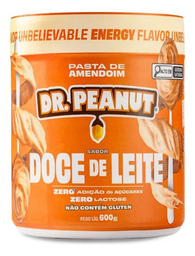 Pasta De Amendoim Sabor Doce De Leite 600g - Dr. Peanut