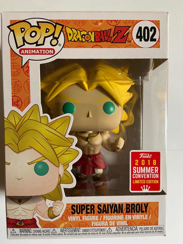 Funko Pop! Broly Dragon Ball Z Summer Convention 2018