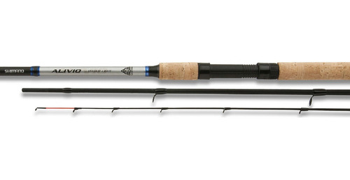 Imagen 2 de 5 de Caña Shimano Alivio Feeder Spin 3,35 M 3tr 2 Punteras Peje