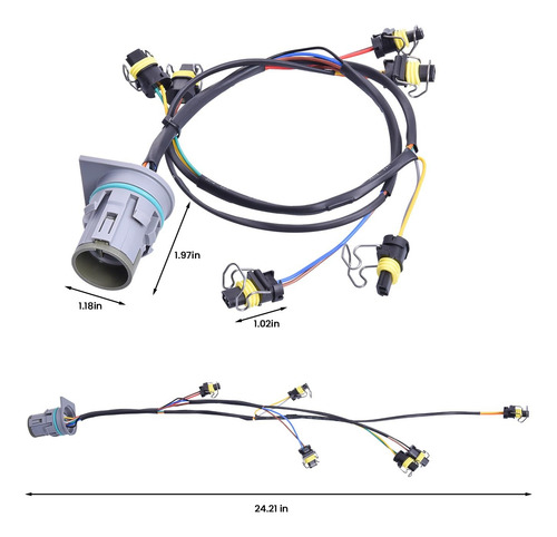 Arnés De Inyector Para International Dt466 / 466e 1994-2003