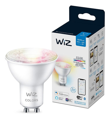 Pack 3 Lámparas Led Wiz Wifi Dicroica Color 4.9w Gu10 Oferta