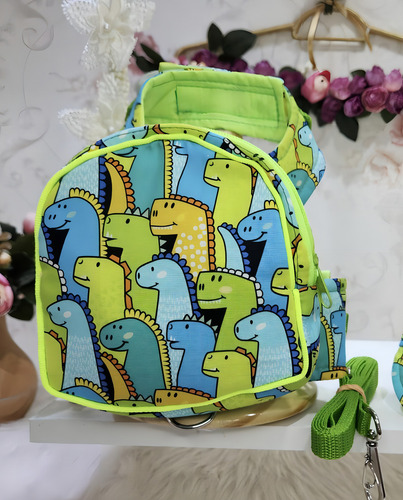 Mochila Pp Pp Dinosaur Chest para perros y gatos