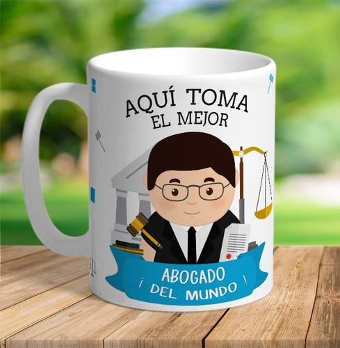 Taza Abogado Personalizada Con Tu Nombre