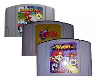 Smash Bros 64 + Zelda Ocarina Of Time + Mario Kart 64 R-pr0