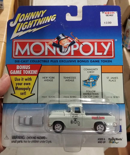 Johnny Lightning Monopoly 1966 Chevy Cameo 1:64 Envio Gratis