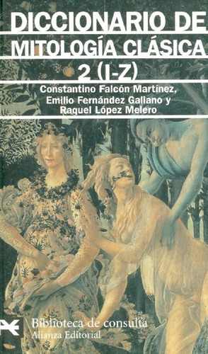 Libro Diccionario De Mitología Clásica 2 (i-z) De Constantin