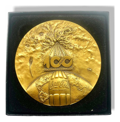 Wow Medalla De Bronce 100 Años De Coca Cola Medallic Art Co (Usado)