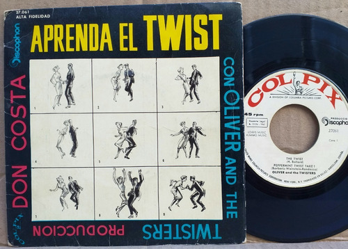 Oliver And The Twisters - The Twist - Ep Simple Vinilo 1961