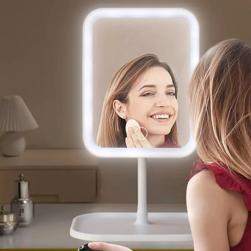 Tocador De Maquillaje Inteligente Ajustable De 3 Colores Con