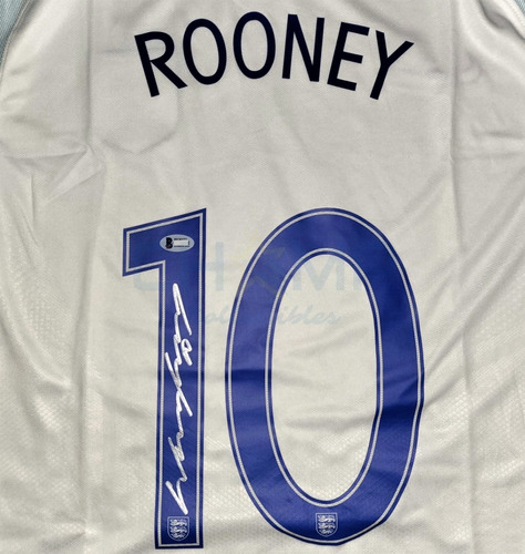 Jersey Firmado Wayne Rooney Seleccion Inglaterra Autografo