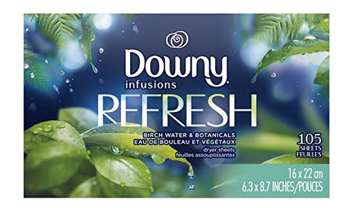 Láminas Suavizantes De Ropa Downy Infusions Botanical Mist 1