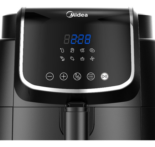 Imagen 3 de 8 de Freidora Midea Af-d140bar1 Sin Aceite 4 Litros Digital