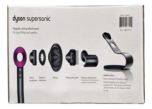 Secador De Cabelo Supersônic Dyson Com Suporte Magnetico Cor Fúcsia 127v