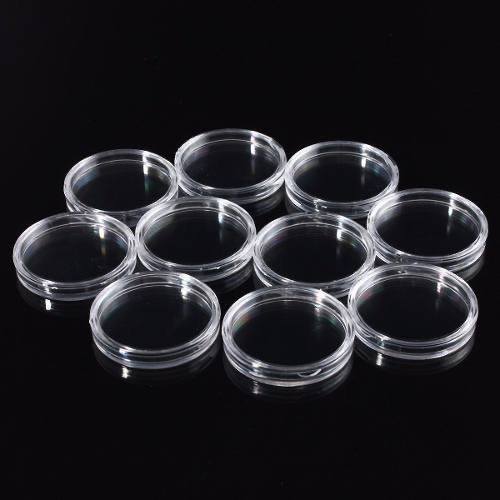 100 Capsulas Para Moedas De 21 Mm