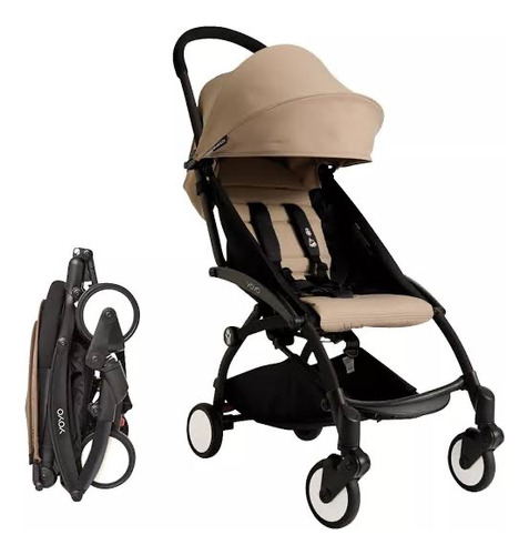 Babyzen Carriola Yoyo2 Chasis Negro Y Color Pack 6+ (taupe) Dorado Oscuro Negro (Usado)