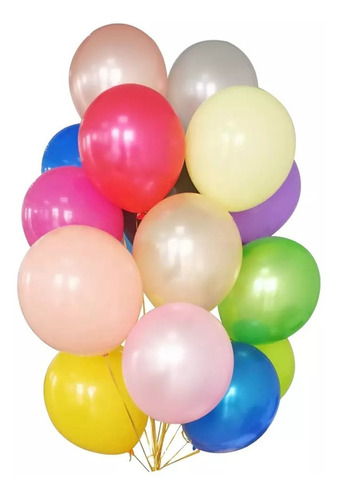 50 Bexigas Balão N7 Decoração Festa Mais Brilho Escolha/cor Cor Preto