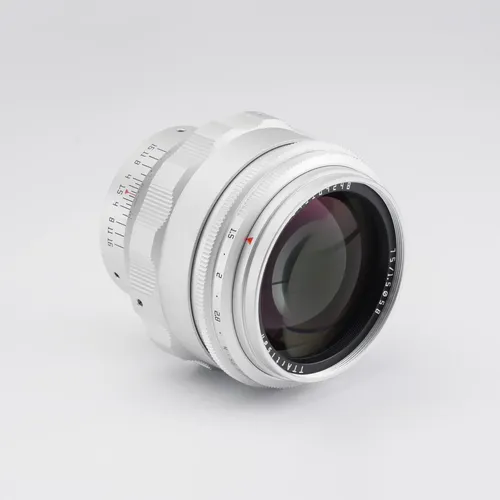 Ttartisan 75mm F1.5 M42-mount Swirly Bokeh Manual Lens Silve