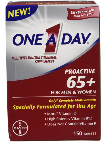 One-a-day Proactive 65 Plus Multivitaminas Para Hombres Y Mu