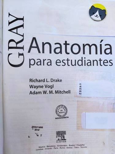 Libro Gray Anatomía Para Estudiantes R. Drake 156c3