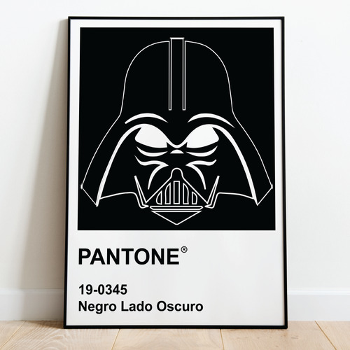 Vinilo Decorativo 21x30cm Poster Star Wars Pantone 01 Cine