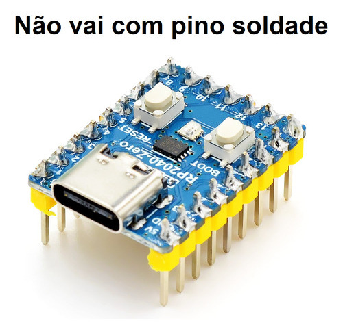 Rp2040 Zero Placa Desenvolvimento Raspberry Pi Pico Python